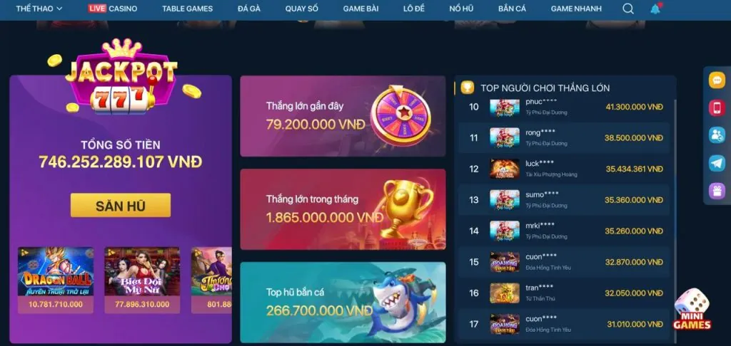 Khuyến mãi Nổ Hũ tại 22win